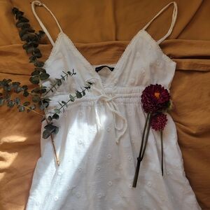 Brandy Melville Ivory Textured Dress